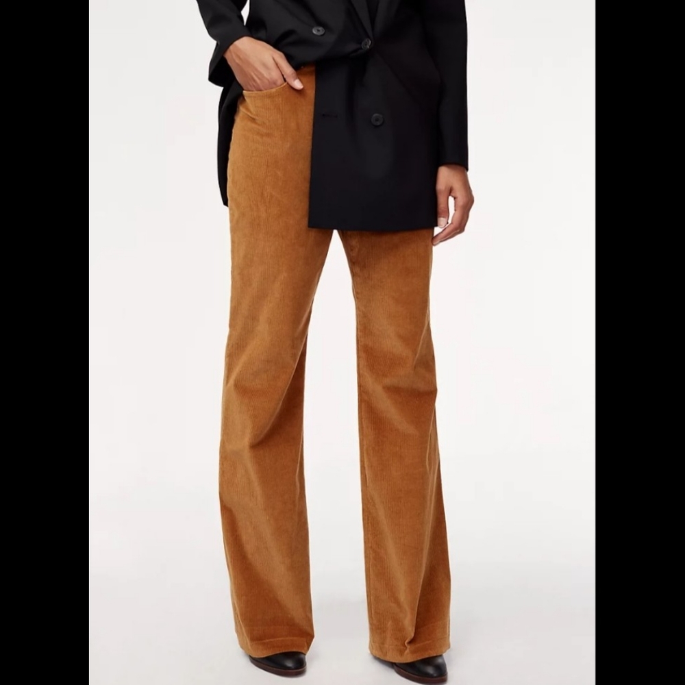 Aritzia Babaton Joey High-waisted Corduroy Pants Size 4